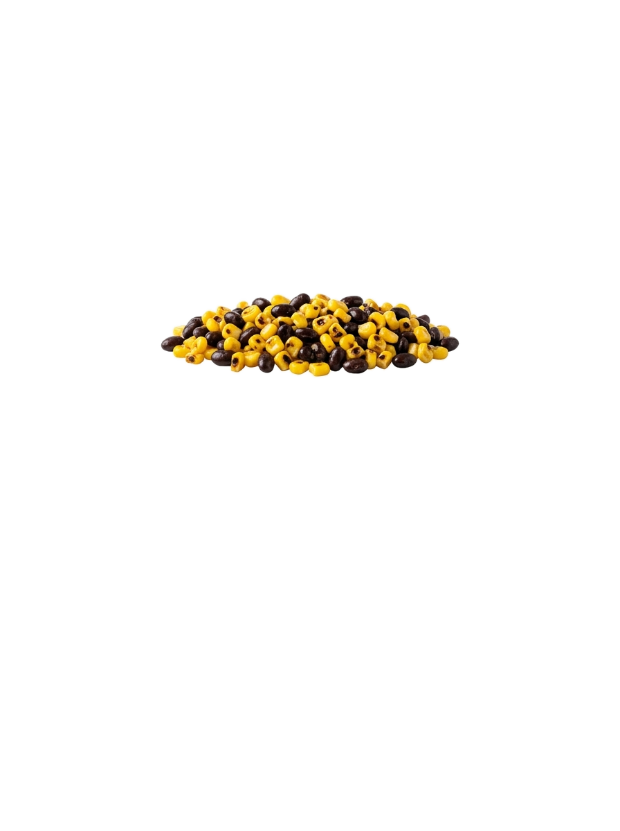 Charred sweet corn and black beans
